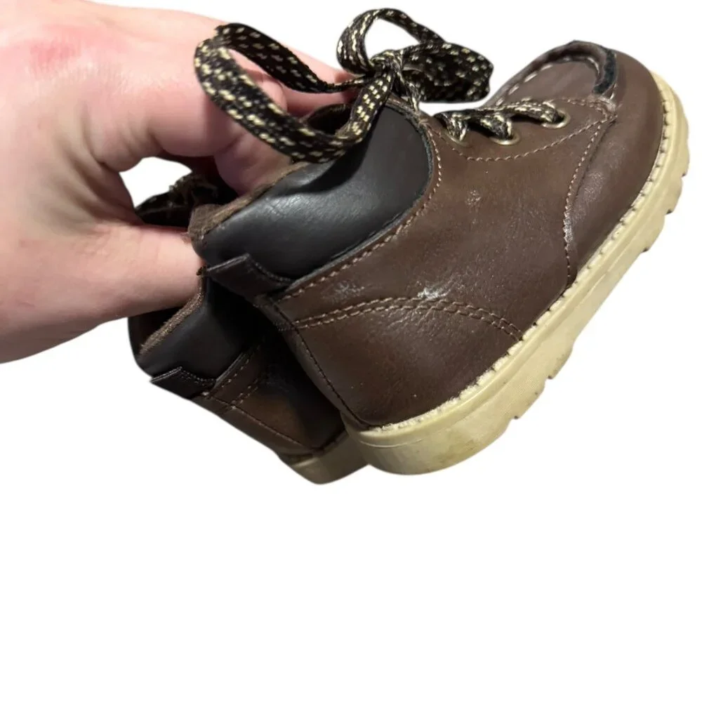 Carters Toddler Set of 3 Shoes Boots Sz 6 Brown Gray